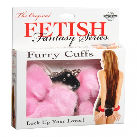 Fetish Fantasy Series Furry Cuffs Pouta- černé