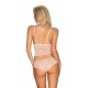 Úžasná souprava Delicanta top & panties pink - Obsessive