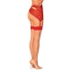 Elegantní punčochy S814 stockings červené - Obsessive