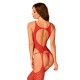 Ohnivé body N122 bodystocking - Obsessive